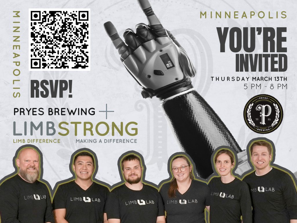 Limb Strong RSVP Pryes March 13th Minneapolis Blog Banner