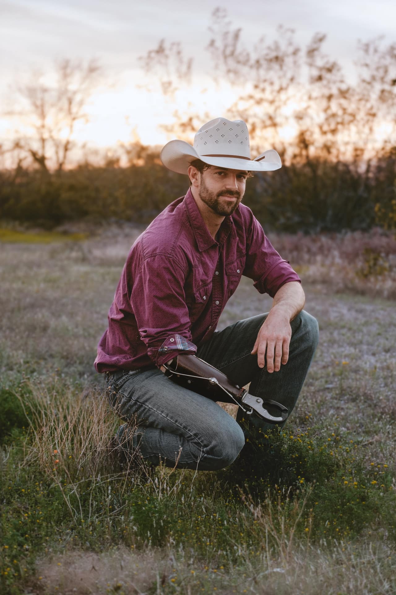 Limb Lab client with a transradial prosthesis