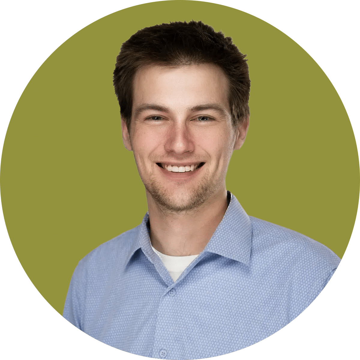 Professional headshot of a former Limb Lab resident smiling.